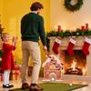 Christmas Golf Games Christmas Toys Portable Gingerbread Holiday Miniature Indoor Golf Set For Kids Adults Family Living Room