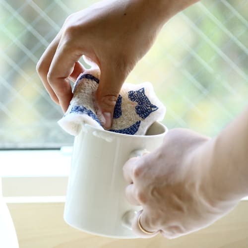 Eco Comfort House Cellulose Sponge, Katakata Cat, Quick Drying