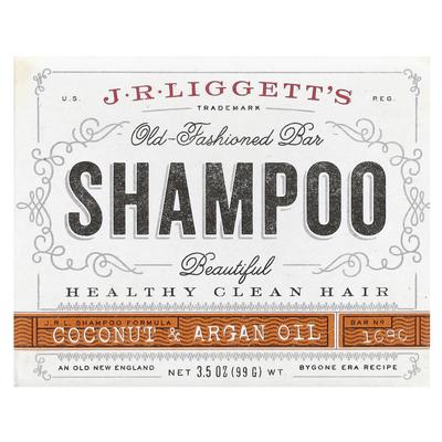 J.R. Liggett'S, Old Fashioned Shampoo Bar, Coconut & Argan Oil, 99G(3.5Oz)