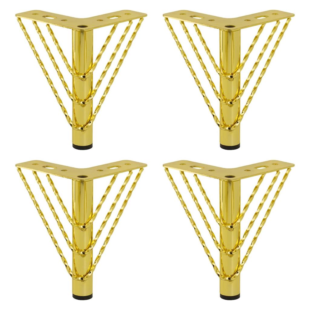 Replacement Furniture Legs Metal Triangle Cabinet Feet Set for Furniture Lifting Durable Sofa Table Bookcase Parts