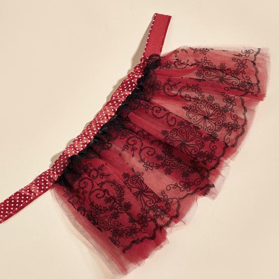 Φόρεμα για κατοικίδια Σούπερ μαλακό σχέδιο με κόμπο με φιόγκο Φωτεινό χρώμα Ευκολοφόρετο Διακοσμητικός πολυεστέρας που πλένεται στο πλυντήριο