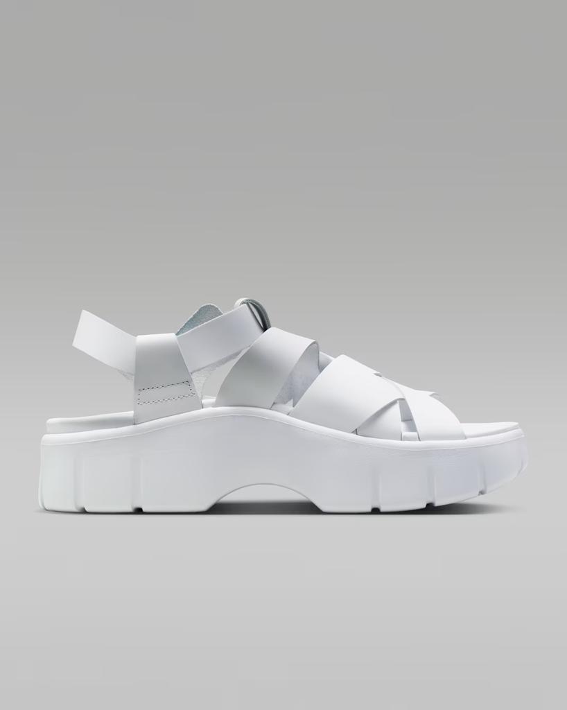 IB8841-100 Nike Jordan Willow Sandal White/Metallic Silver (Women's)