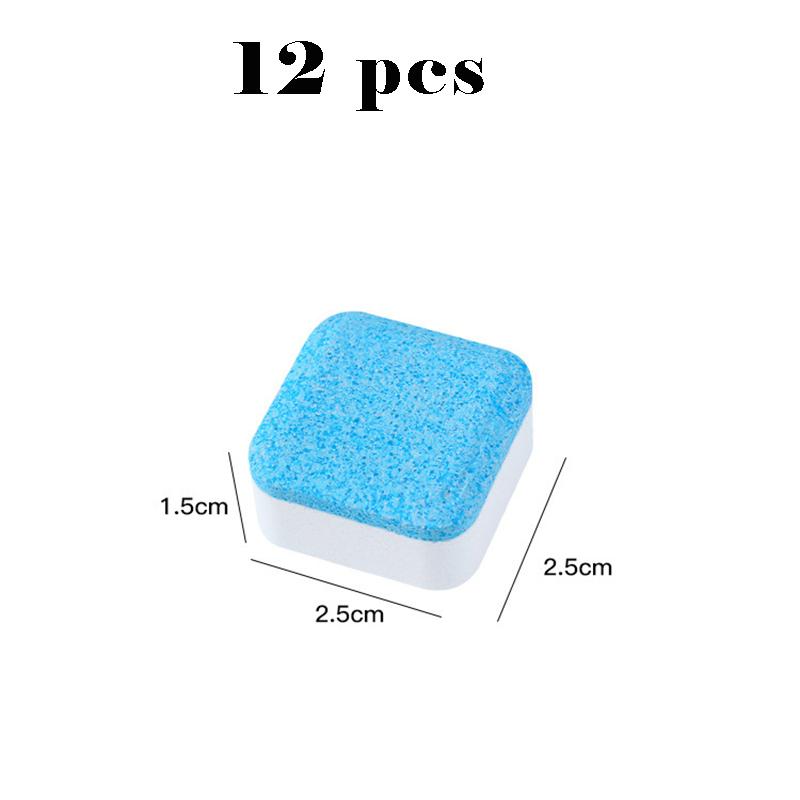 12pcs Multifunctional Effervescent Cleaner Concentrated Granule Home Washing Machine Cleaner Detergent