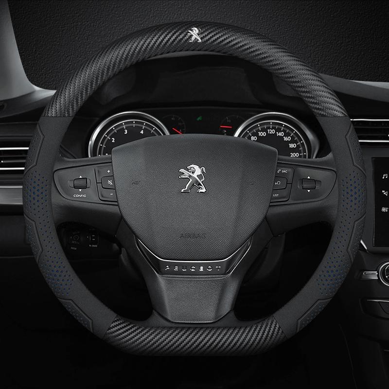 Car Steering Wheel Cover For Peugeot 106 107 108 206 207 208 301 307 308 406 407 408 508 607 2008 ZL 3008 4008 5008 GT RCZ Rifter