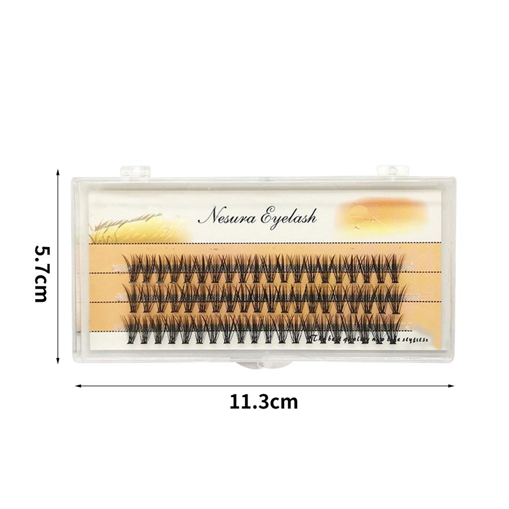 მოდური წამწამები ხვეული მარტივი საოპერაციო მინი კლასტერული მაკიაჟის ხელოვნური