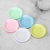 5Pcs Kitchen Toy Simulation Dining Plate Miniatures Miniature Colorful Dinner Plates Photo Props