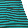 Marimekko Border Pattern 7 Minutes Sleeve One Piece XS Green X Black Women Used