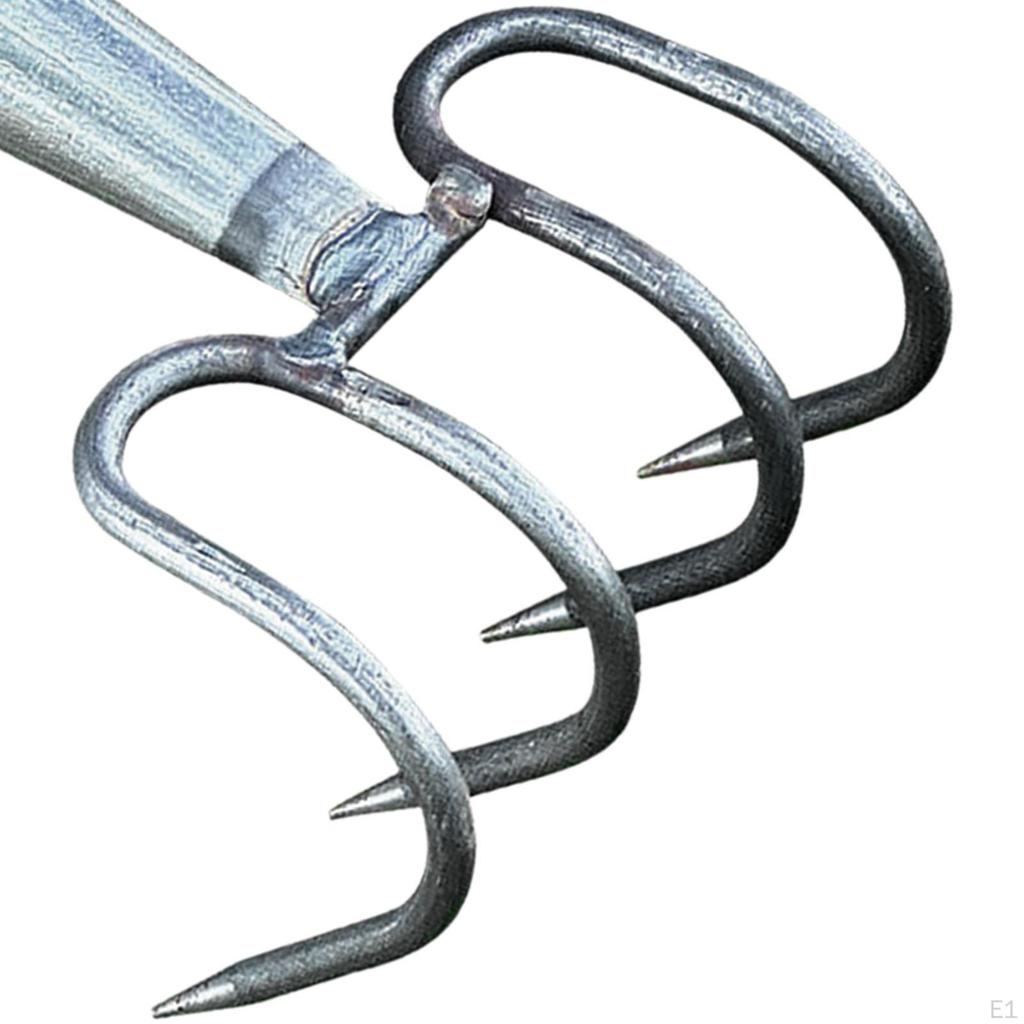 Hand Rake Ground Tiller Lightweight Portable Small Cultivating Gardening Tool Leaf for Flowers