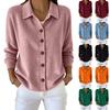 Women's Fashion Long Sleeve Cardigan Loose Fit Casual Top