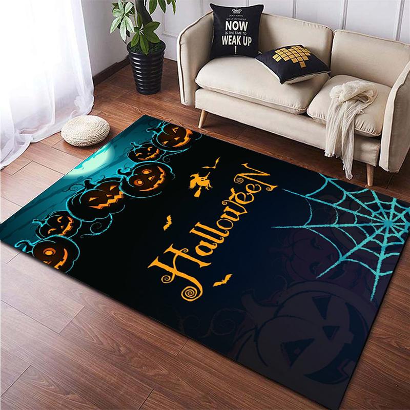 Halloween New Year Gift HD Printing Area Carpet, Living Room Sofa Decorative Carpet, Anti-skid Mat, Alfombras Direct Shipment