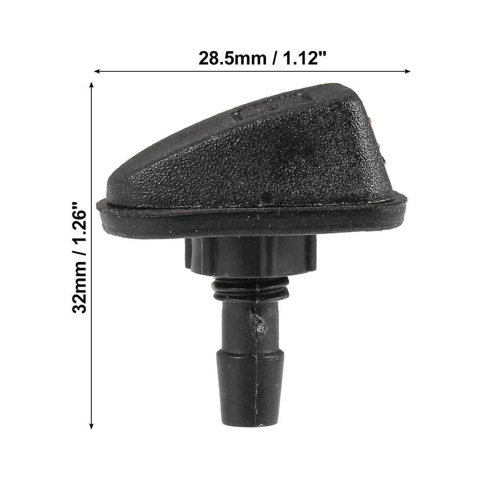 ACROPIX Windshield Washer Nozzle, Windshield Sprayer Nozzle, Compatible with Volvo C30, 2008-2013, Number 30655605, Black, 1 Pack