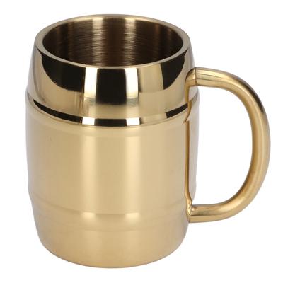 Tazza da Caffè in Acciaio Inossidabile con Manico a Doppio Strato Isolamento Termico Tazza da Caffè Tazza per Acqua per