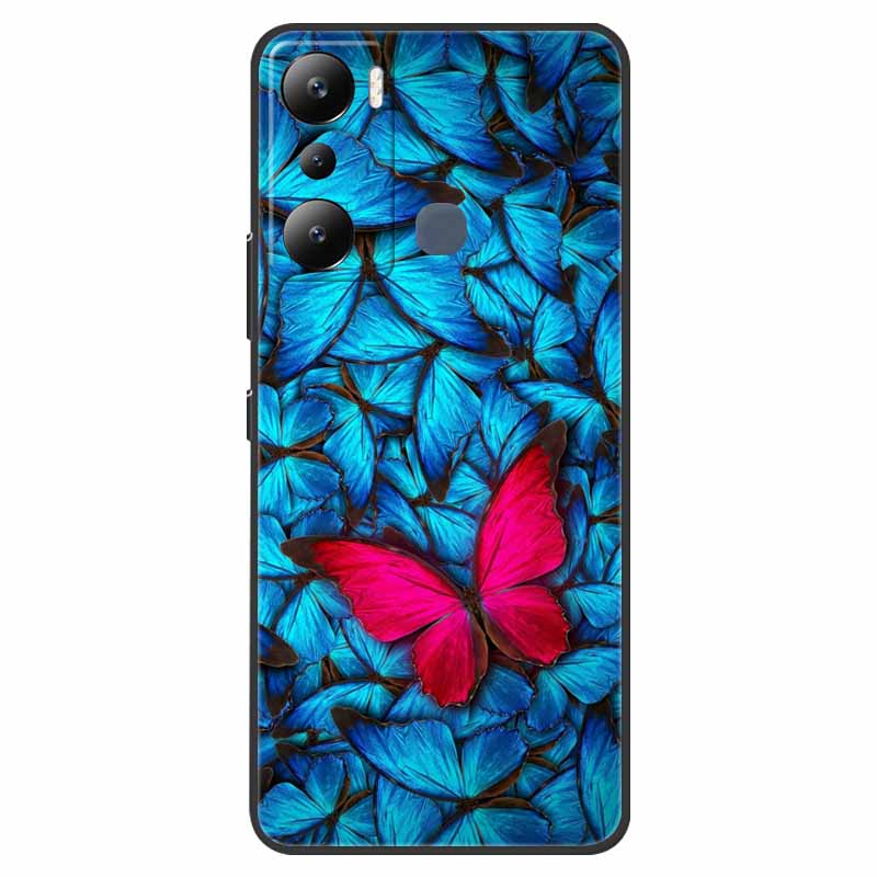 For Infinix Hot 20i Case Hot12i X665C Shockproof Soft Silicone TPU Back Cover For Infinix Hot 20i 20 I X665E Phone Cases 6.6"