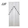 Elegant Sheer Door Hangings Floral Curtain with Beads Lace Embroidered Gauze Room Romantic Home Decor for Living Divider Rod Pocket Doorway Bedroom