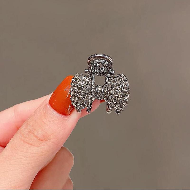 Korean Rhinestone Bow Claw Hair Clip