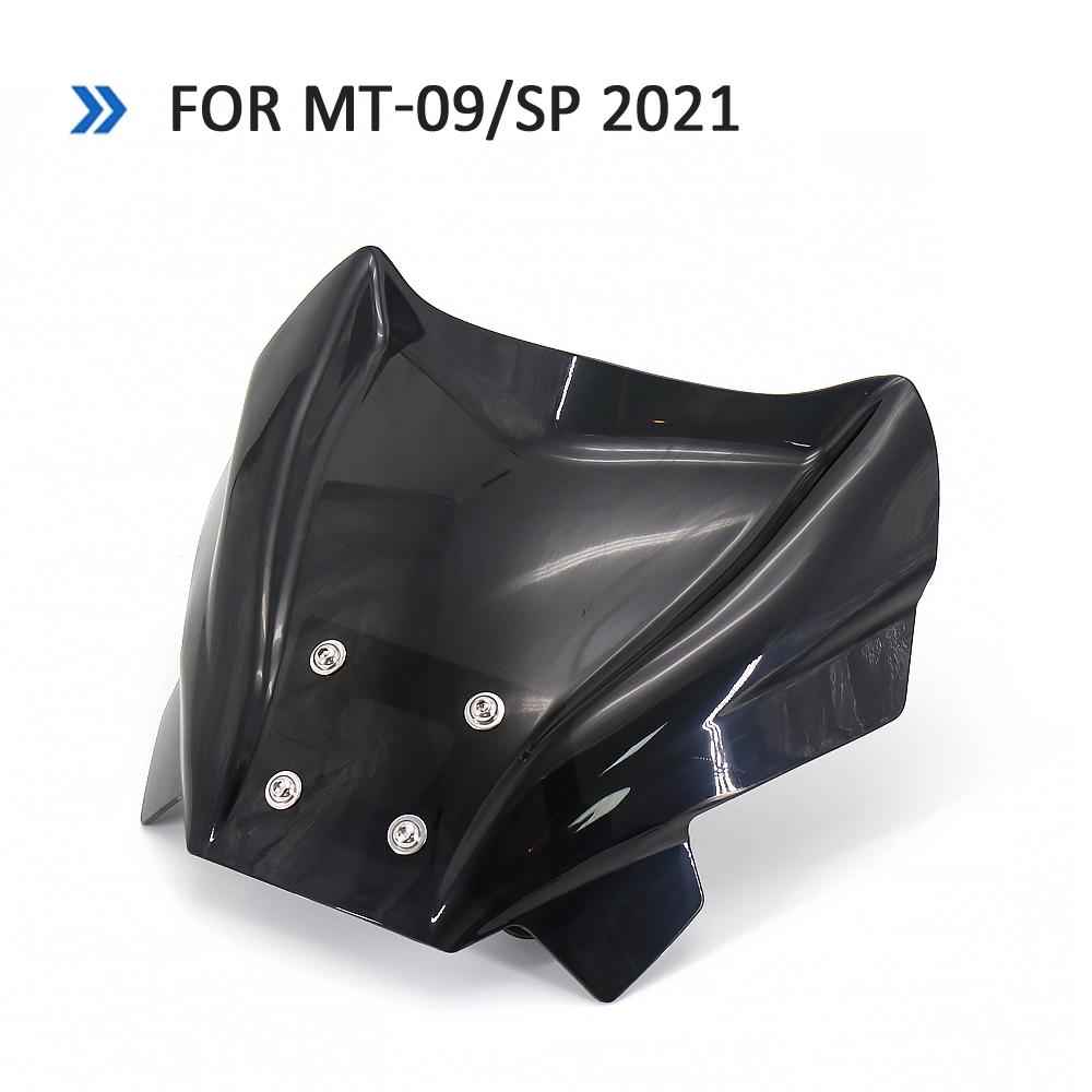 New Motorcycle Parts Windshield Windscreen Wind Shield Deflectore For YAMAHA MT-09 MT 09 MT09 SP 2021 2022 2023