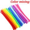 100-1500Pcs Colorful Chenille Stem Twisted Rod Diy Plush Tinsel Stem Wired Twist Stick Fluffy Bar Iron Wire Pipe Cleaners Plush