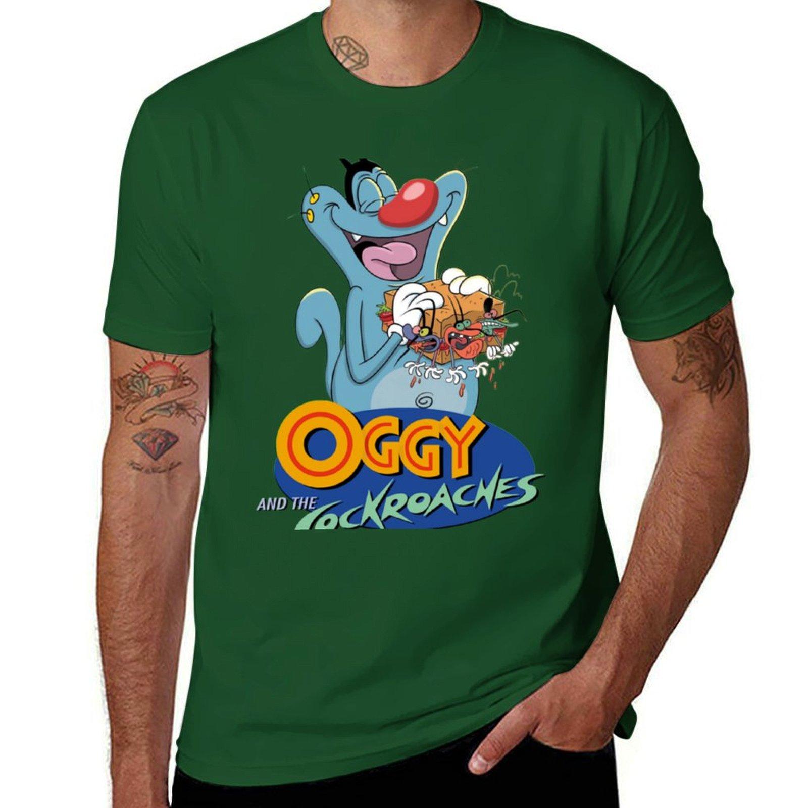 

Oggy And The Cockroaches (57) T-Shirt for a boy boys whites tees t shirts for men pack S