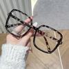 1Pc/3Pcs Classic Fashion Large Frame Square Glasses Transparent Lens Casual Fashion Decorative Glasses Suitable For Office Read
