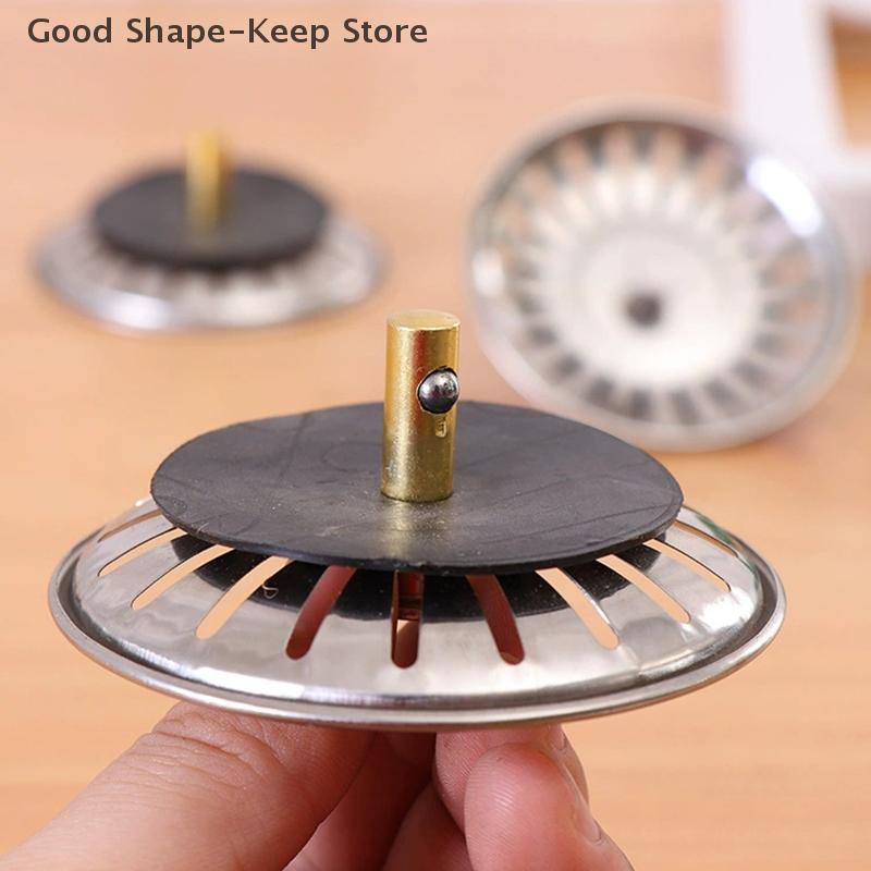 2pcs Kitchen Sink Strainer Stopper Waste Plug Filter Floor Drain Essential Accessory for Home