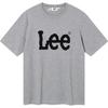 SS26 Korean Style Simple Logo Round Neck Casual Short Sleeve T-Shirt Unisex Tops LE2602ST01GR