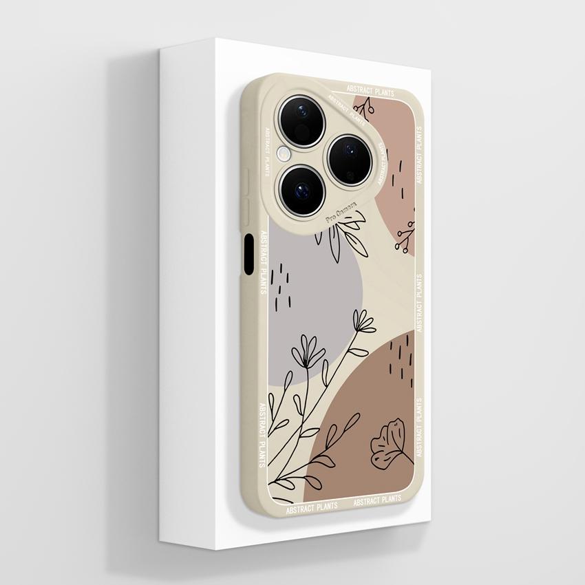 For Huawei Pura 80 Pro Honor X7d X9d X20 V40 Phone Cases Beautiful Village Patterns Lens Protection Liquid Silicone Shockproof Shell For Huawei Casing