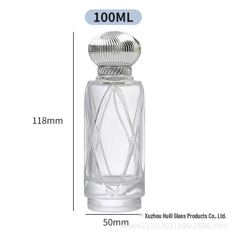100ml Large-Capacity High-End Glass Spray Perfume Bottle for Private Fragrance Decanting and Major Brands