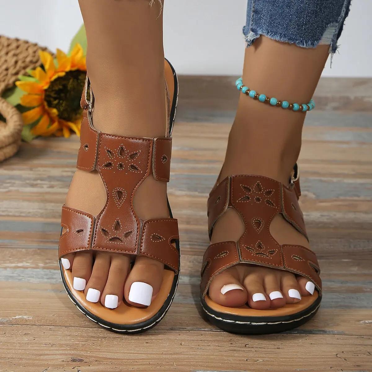 

Женские сандалии Летняя обувь Женская обувь на платформе Роскошные дизайнерские сандалии Модная женская обувь Повседневные сандалии для активного отдыха Sandalias 43 коричневый