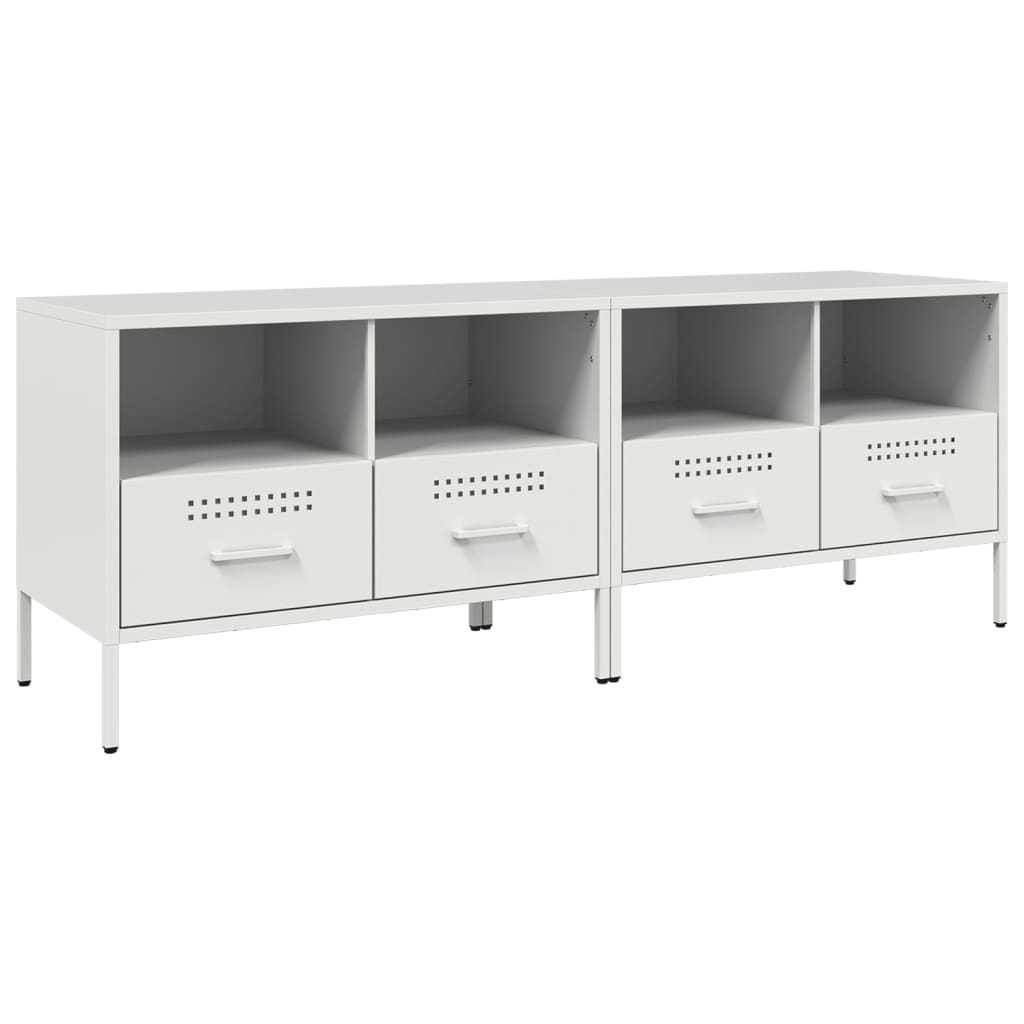 TV Cabinets 2 pcs White 68 x 39 x 50.5 cm Steel
