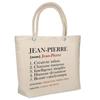 Beach Bag - PLANETEE - Jean-Pierre Définition - Natural Cotton - Large Capacity - Printed In France