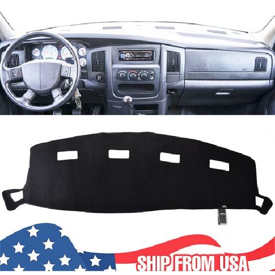 For DODGE RAM 1500 2500 3500 2002-2005 Dash Mat Cover Black Dashboard
