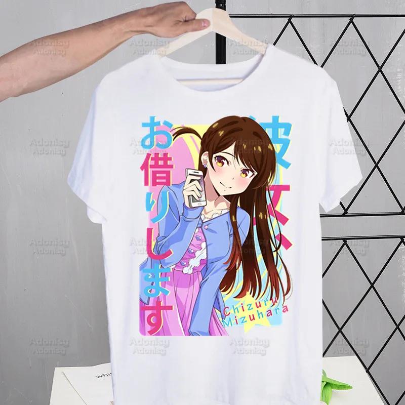 Rent A Girlfriend Chizuru Mizuhara T-shirts Funny Hip Hop Summer Women  Men Tshirts Streetwear Ulzzang Harajuku T-Shirt Shirt