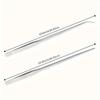 2PC Long Aquarium Tweezers Straight and Curved Tweezers Stainless Steel Reptile Feeding Tongs Terrarium Aquascape Feeder for Lizards Dragon Snake Tank
