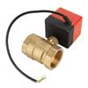 DC 24V 2 Way 3 Wire Brass Motorized Ball Valve Electrical Valve DN40 G1 1 2