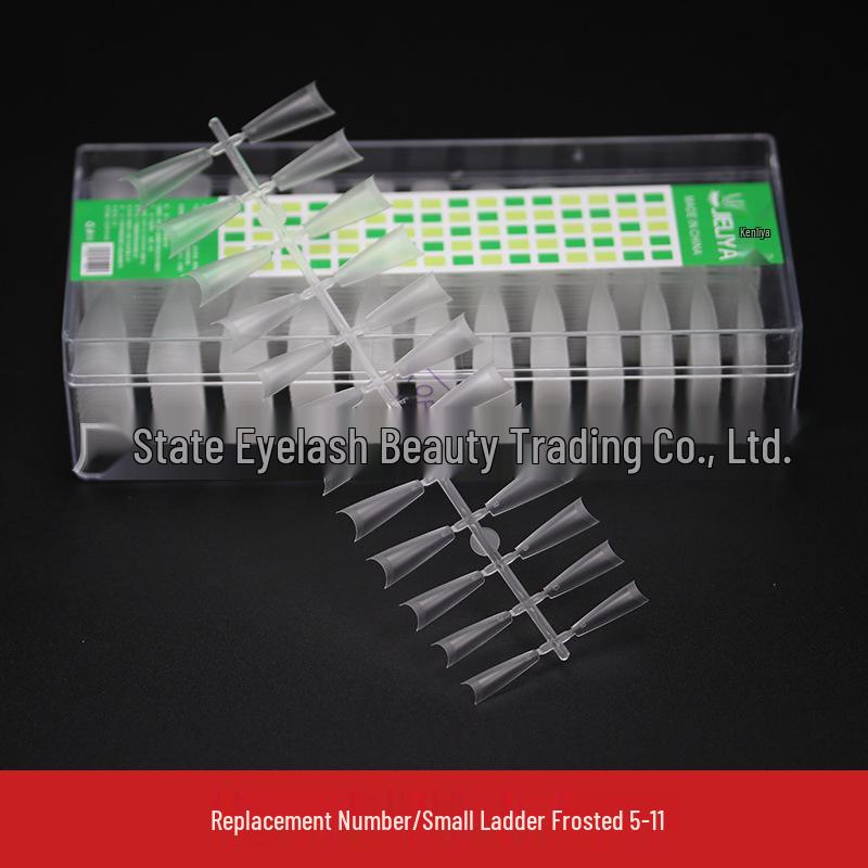 Crescent Curve Ultra Thin Shallow Half Cover Nail Tips - Transparent Frosted Milky White Extension for Salon Nail Art.