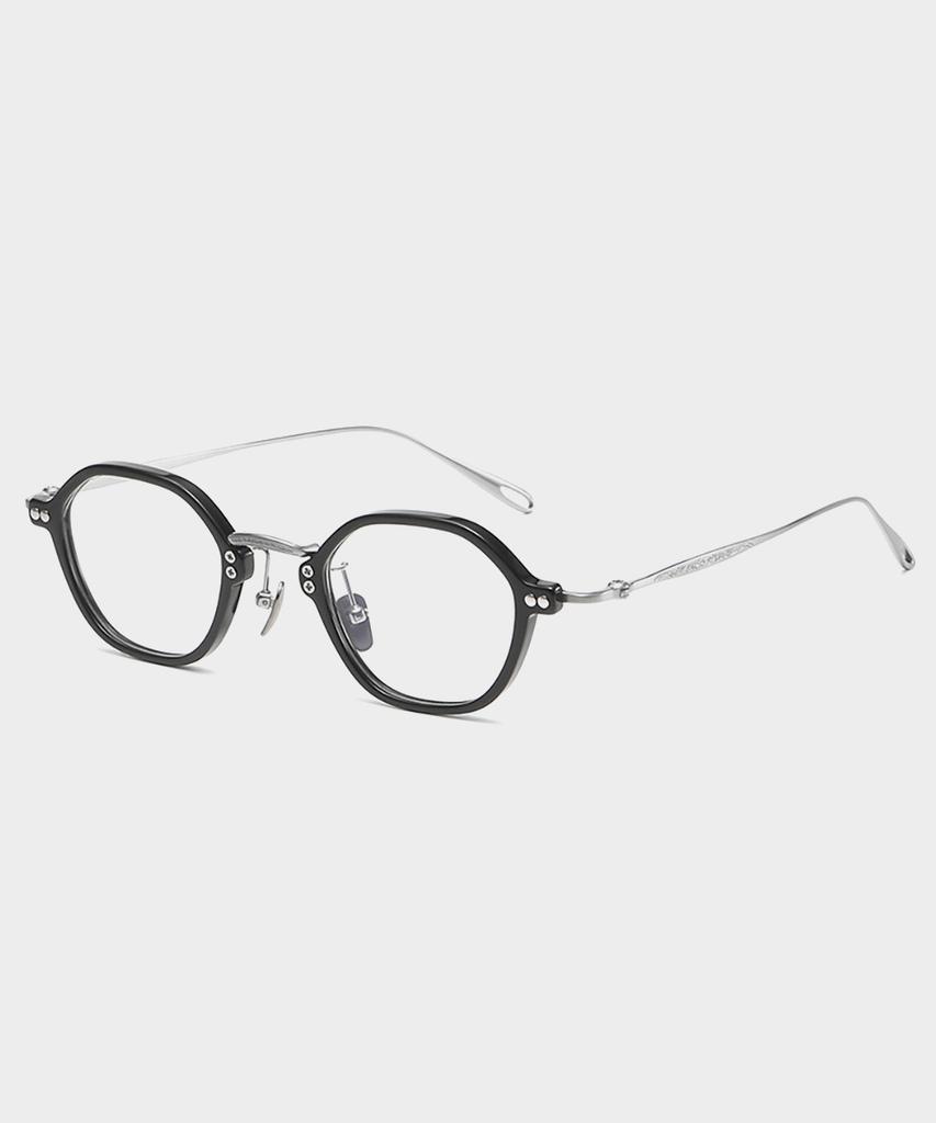 Lingkeonpeuleim Arlt-5957 Titanium Eyeglass Frame Black
