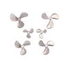 1Pc Right Left Hand 4Mm Shaft 3-Blades Metal Propeller Submerged Prop 28Mm 40Mm 48Mm For Rc Boat Marine Tug Bait