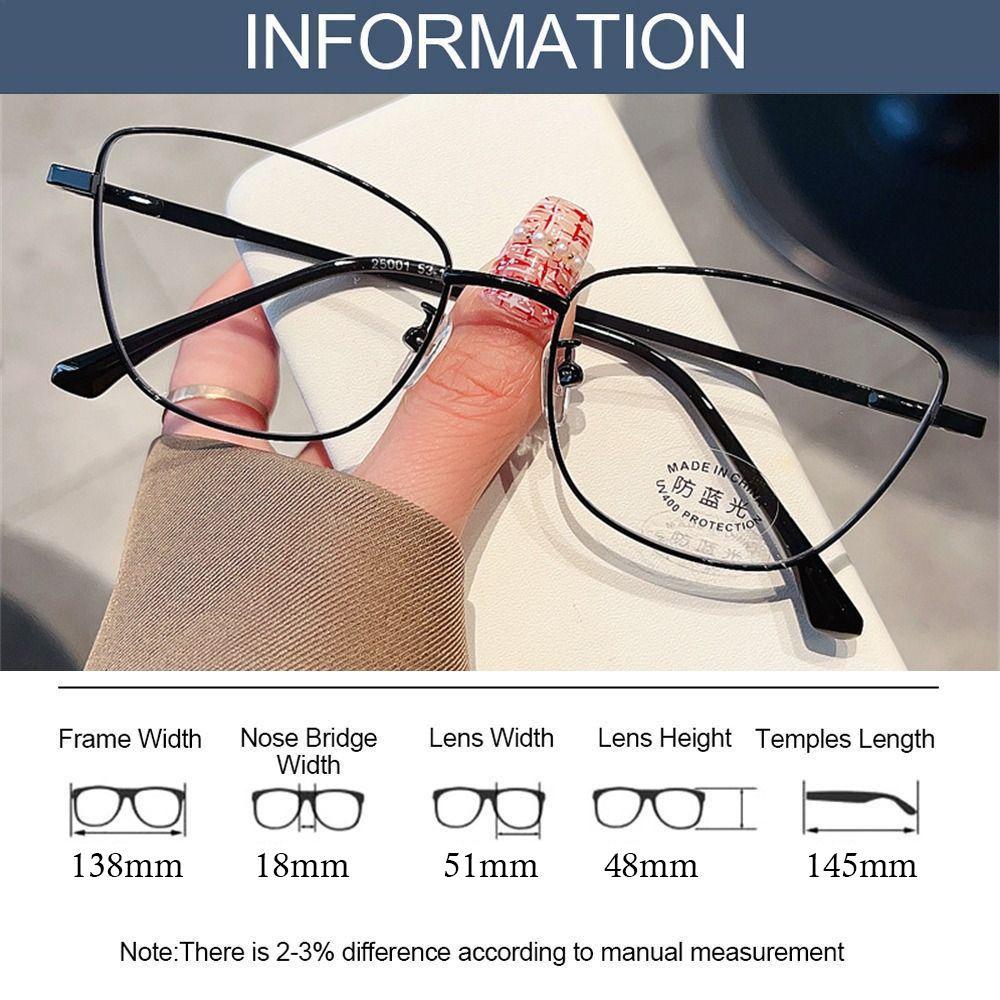 Vision Care Myopia Glasses Frame Ultra-light Eyeglasses Personality Metal Frame Glasses  Women Men
