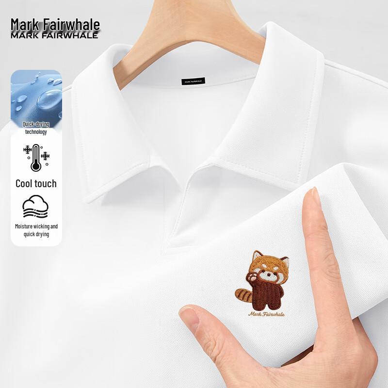 

Mark Fairwhale Men s Panda Print Quick-Dry Polo Shirt 2XL