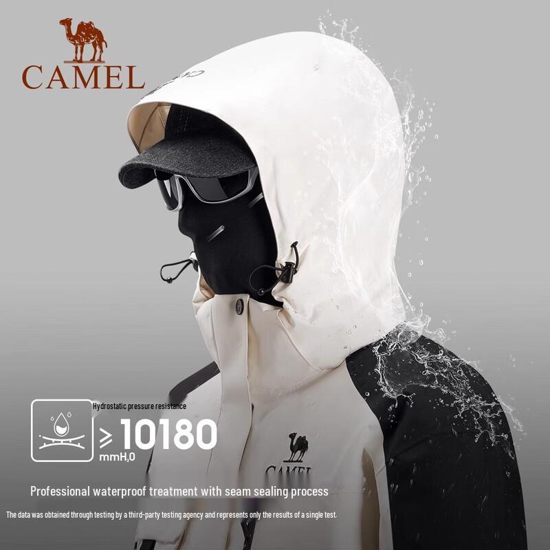 Camel Rongyan Unisex 3-in-1 Waterproof Down Jacket