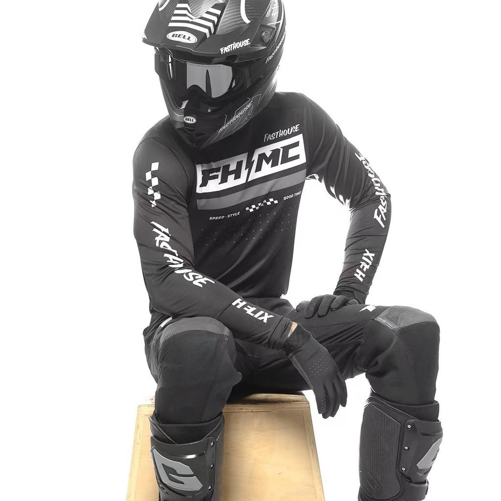 Fsathouses Motorcycle Jersey Motorcycle Jersey Jersey Mountain Bike Off-Road Bike Jersey Speed-Down Jersey Quick-Drying Jersey S