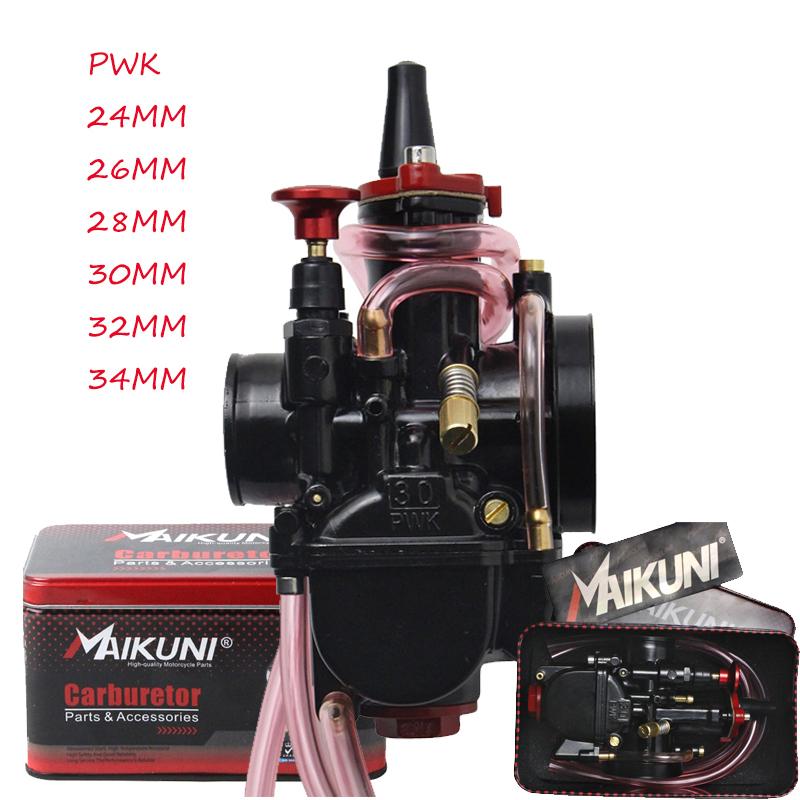 Carburateur pwk 24 26 28 30 32 34mm MAIKUNI gicleur pwk Carburetor 2T 4T Universal 50cc-350cc Scooter UTV ATV Carburador pwk 26 PWK 24mm