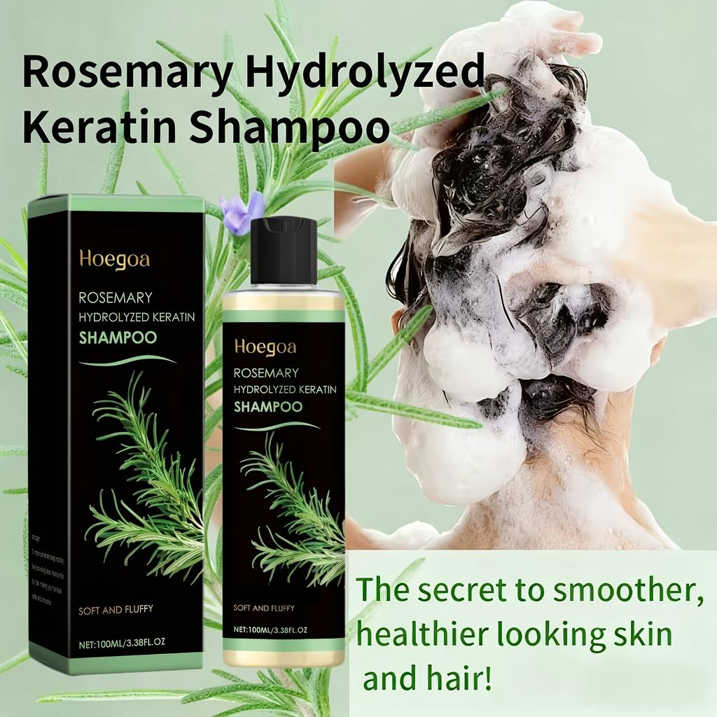 Rosemary Shampoo Soothing Scalp Anti Dandruff Refreshing Fluffy Repair Split Ends Plant Oil Control Nourishment Hair Shampoo