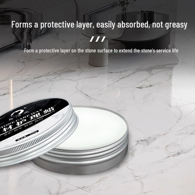 Stone Care Wax for Marble and Quartz Floor Polishing and Maintenance