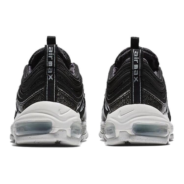 Nike Air Max 97 Synthetic Leather Abrasion Resistant Low Top Kids' Running Shoes Black Teenagers AH9153-001
