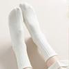 Women White Cotton Socks Winter Mid Tube Solid Color Sports Socks Harajuku Korean Style