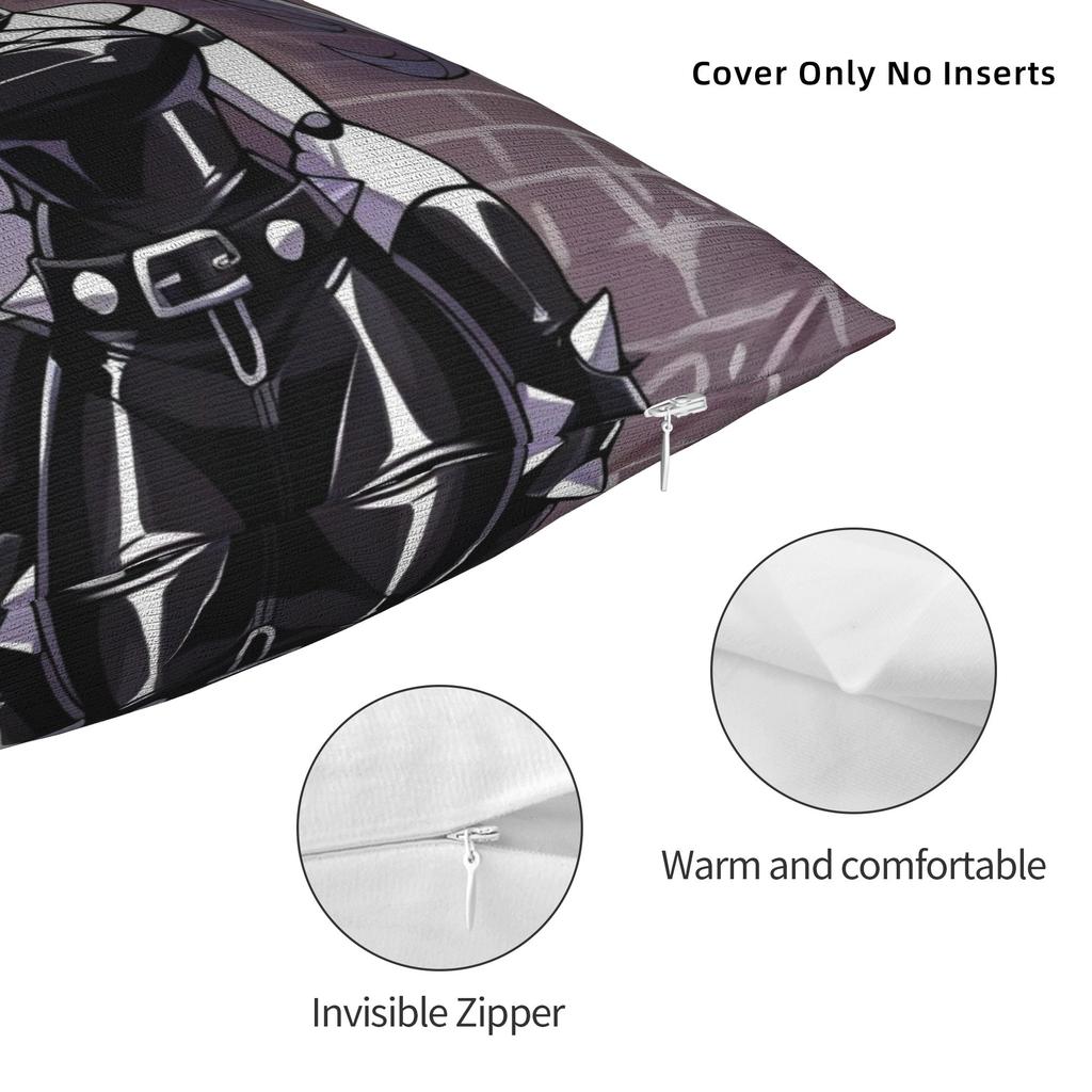 Murder Drones Square Pillow Case Cushion Cover Awesome Zippered Decorative Pillowcase for Home 40x40cm
