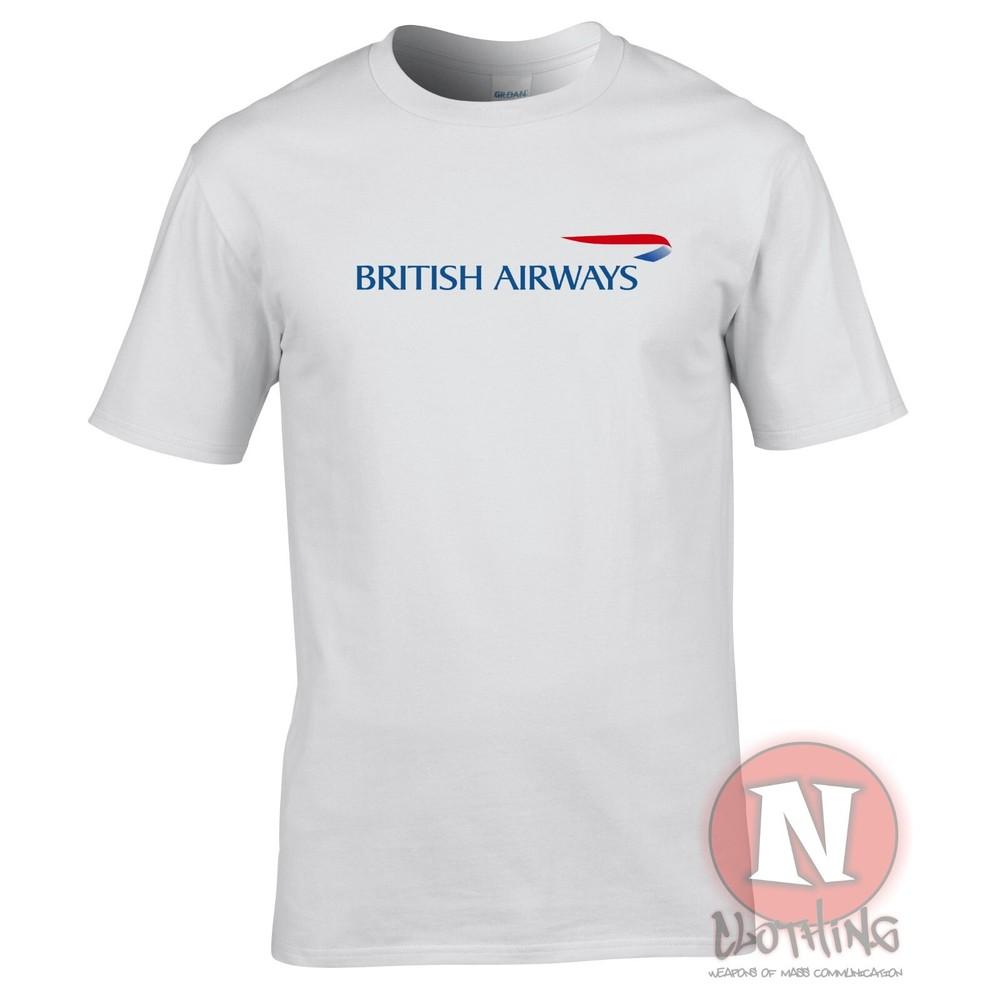 British Airways Logo T-Shirt Flugzeugbeobachter Fluggesellschaftspersonal Flughäfen Reise T-Shirt