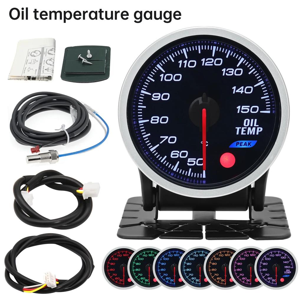 Universal Auto 12V 52mm 8 Color Racing Car Oil Pressure Water Oil Temp EGT Exhaust Temp Turbo Boost Tachometer Gauge Meter