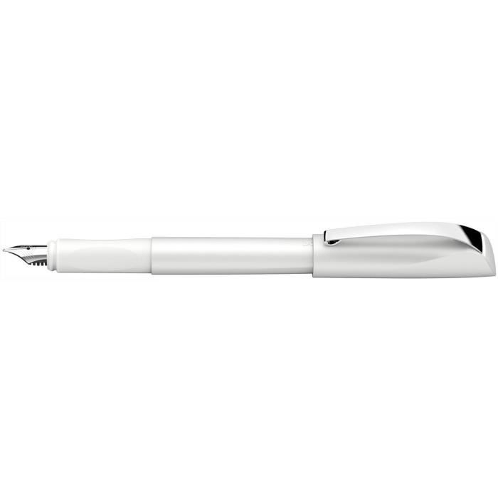 Stylo à plume - SCHNEIDER - Ceod Shiny pearl white - Plume moyenne - Encre noire - Non rechargeable